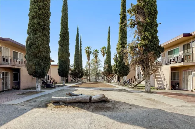 a view of a street with houses