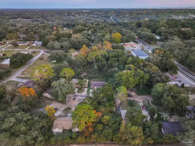 an aerial view of a city with lots of residential buildings