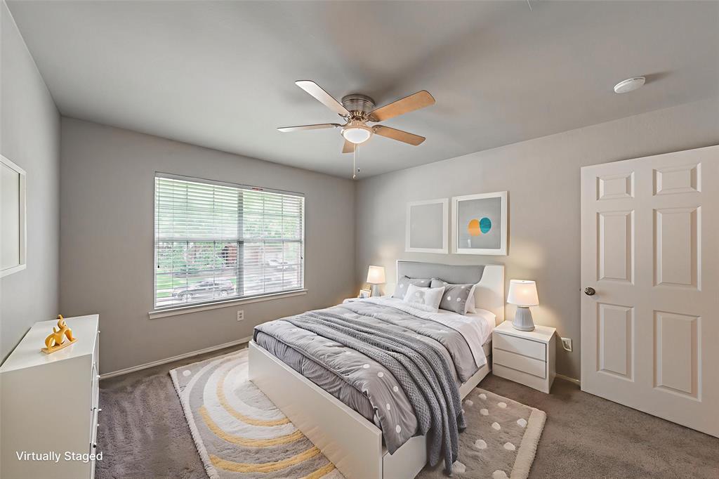 1803 Haydenbend Circle Grapevine, TX 76051 - Photo 27 of 40 Virtually Staged Bedroom - All bedrooms are on the second floor allowing for privacy from main floor.