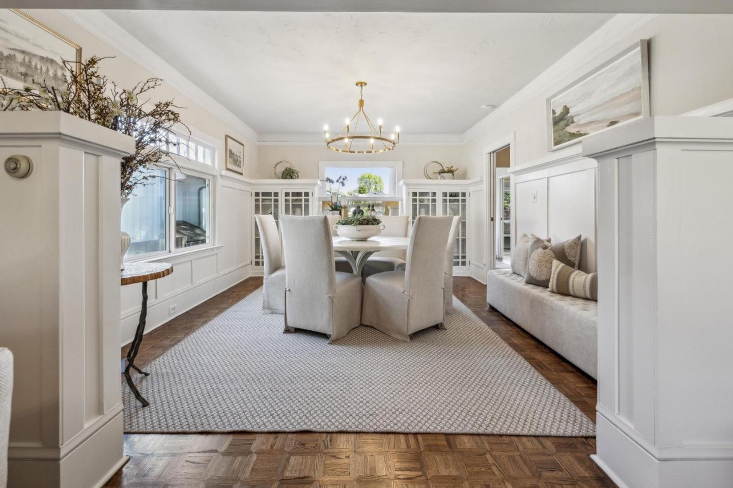 829 Edgehill Drive Burlingame, CA 94010 - Photo 14 of 99 a living room with furniture and a chandelier