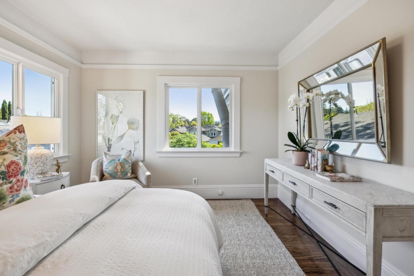 829 Edgehill Drive Burlingame, CA 94010 - Photo 48 of 99 a bedroom with a bed and a large window