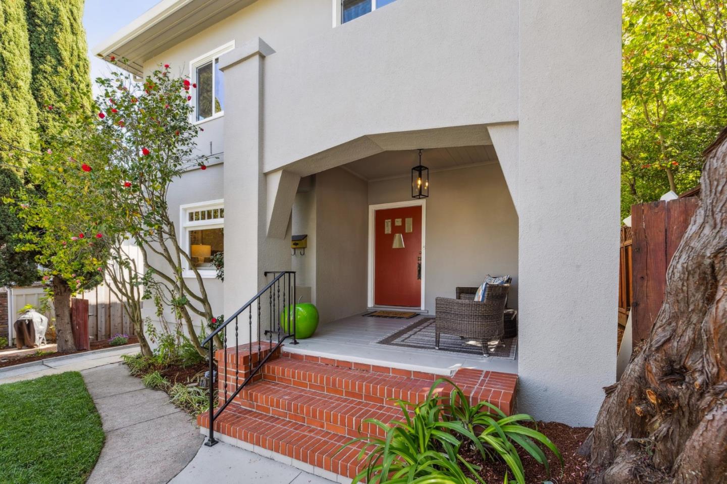 829 Edgehill Drive Burlingame, CA 94010 - Photo 7 of 99 a front view of a house with a yard