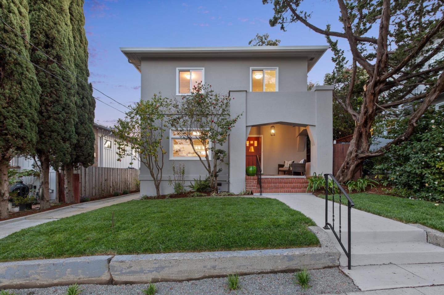 829 Edgehill Drive Burlingame, CA 94010 - Photo 71 of 99 a front view of a house with garden