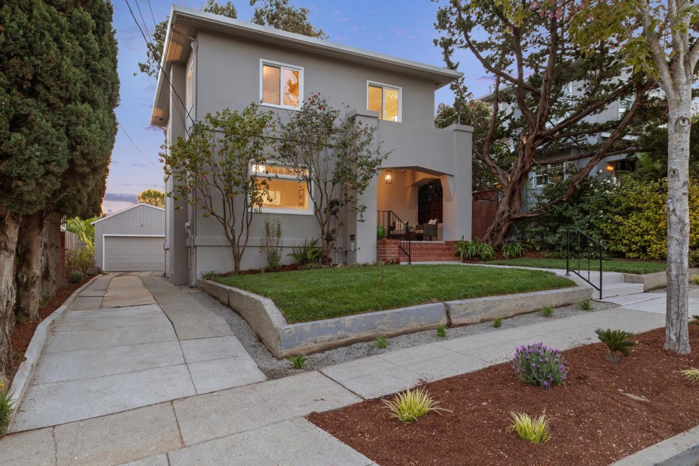 829 Edgehill Drive Burlingame, CA 94010 - Photo 73 of 99 a front view of a house with garden