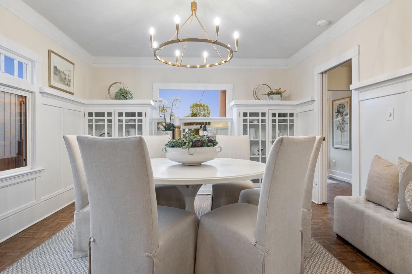 829 Edgehill Drive Burlingame, CA 94010 - Photo 77 of 99 a view of a dining room with furniture