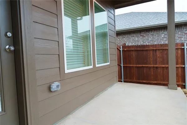 a outdoor living space with patio furniture