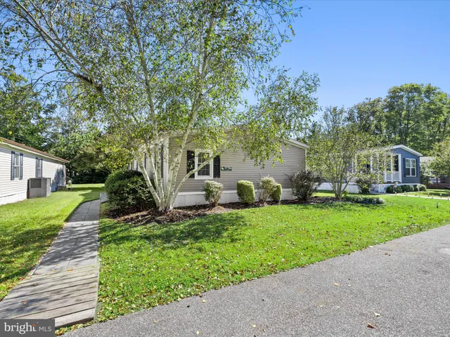 a view of backyard with house and trees in the background
