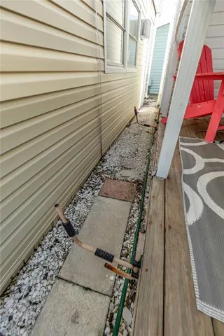 a view of a house with a door