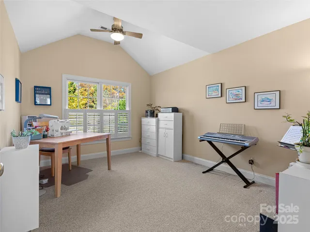 a room with furniture and window