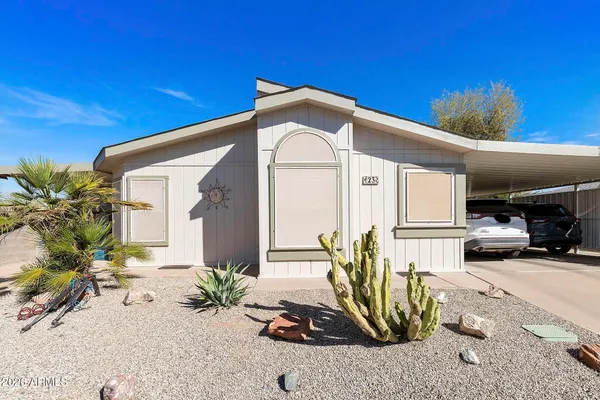a view of a house with a patio