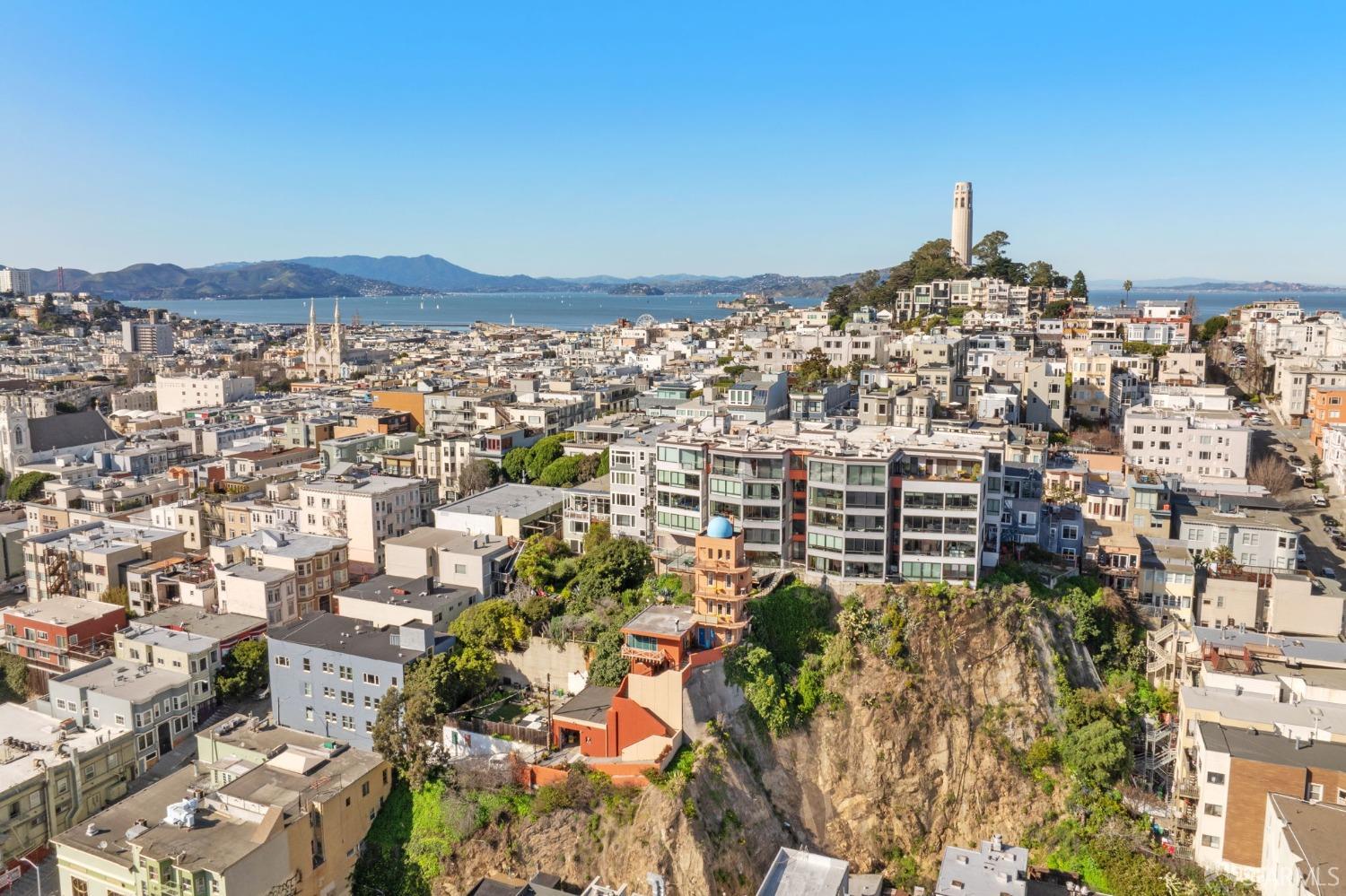 455 Vallejo Street, Unit PH6 San Francisco, CA 94133 - Photo 36 of 45 an aerial view of multiple house