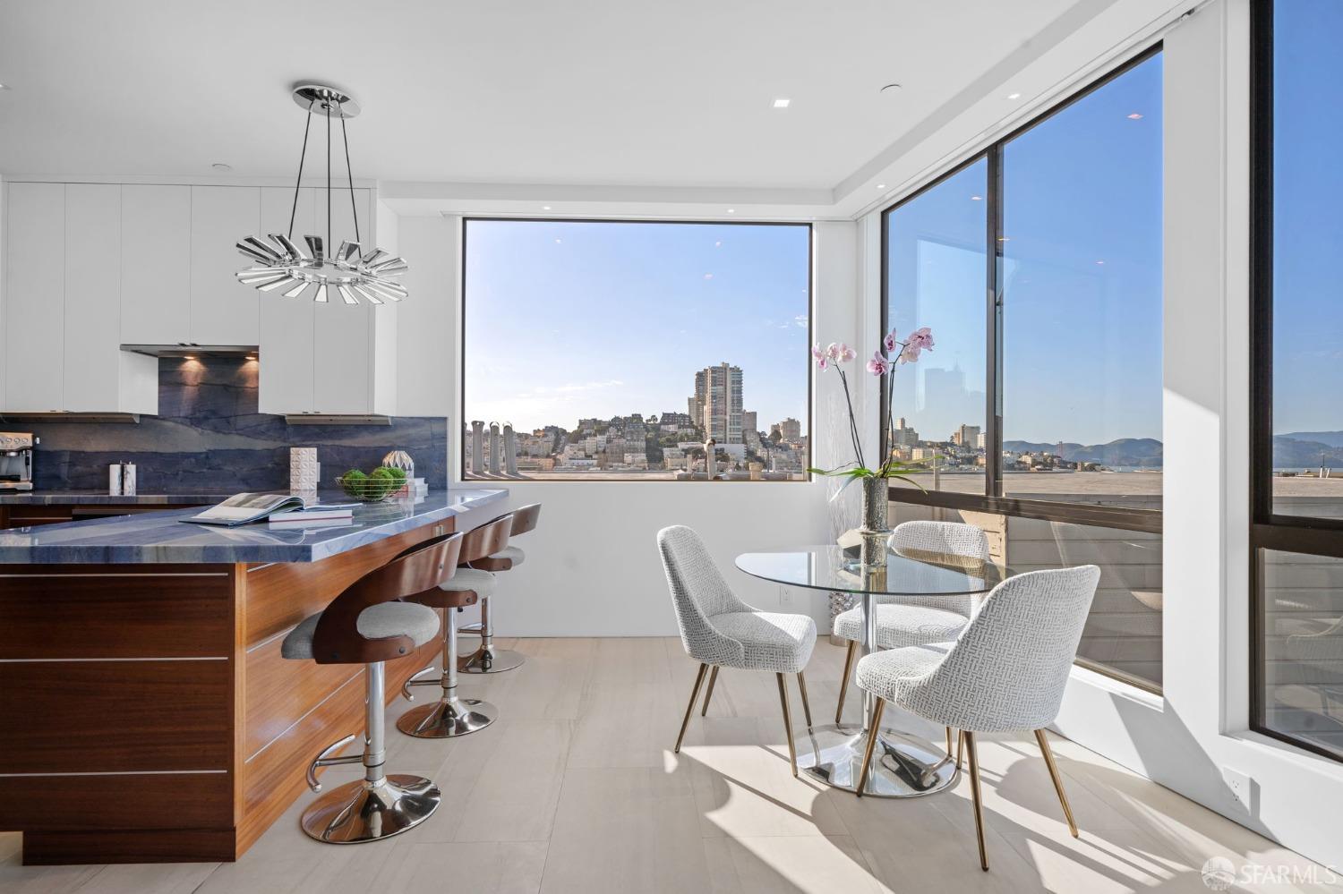 455 Vallejo Street, Unit PH6 San Francisco, CA 94133 - Photo 8 of 45 a dining room with furniture and window