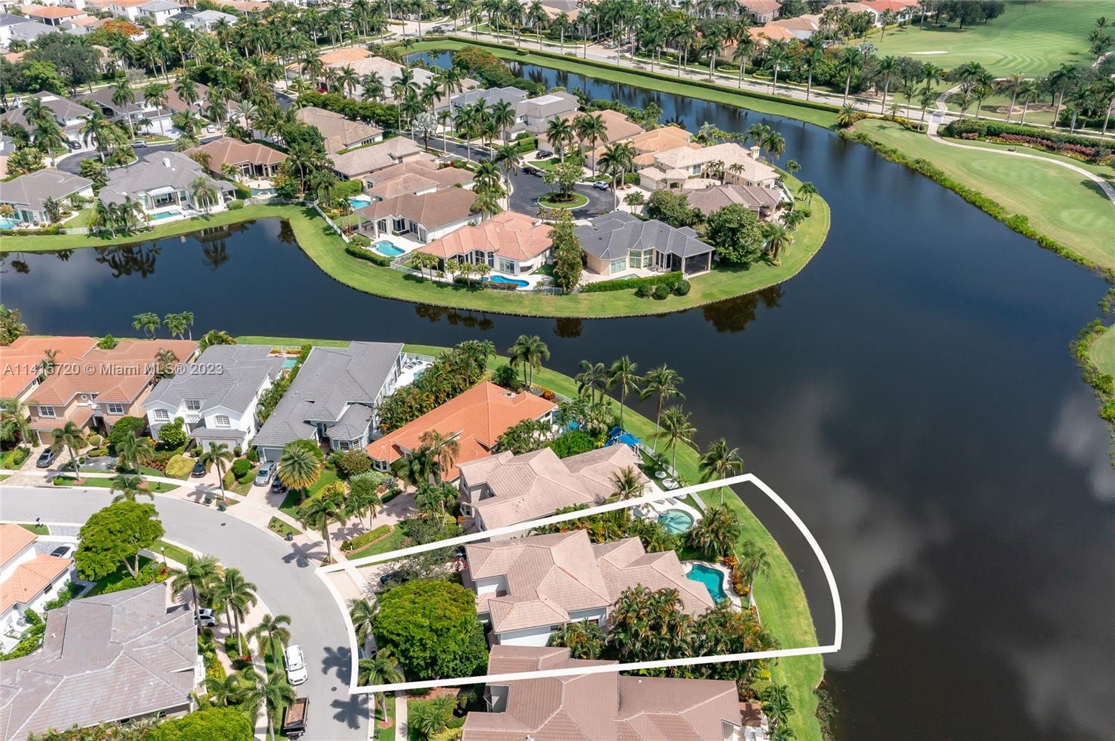 4167 Briarcliff Circle Boca Raton, FL 33496 - Photo 4 of 56 an aerial view of a house a yard and lake view