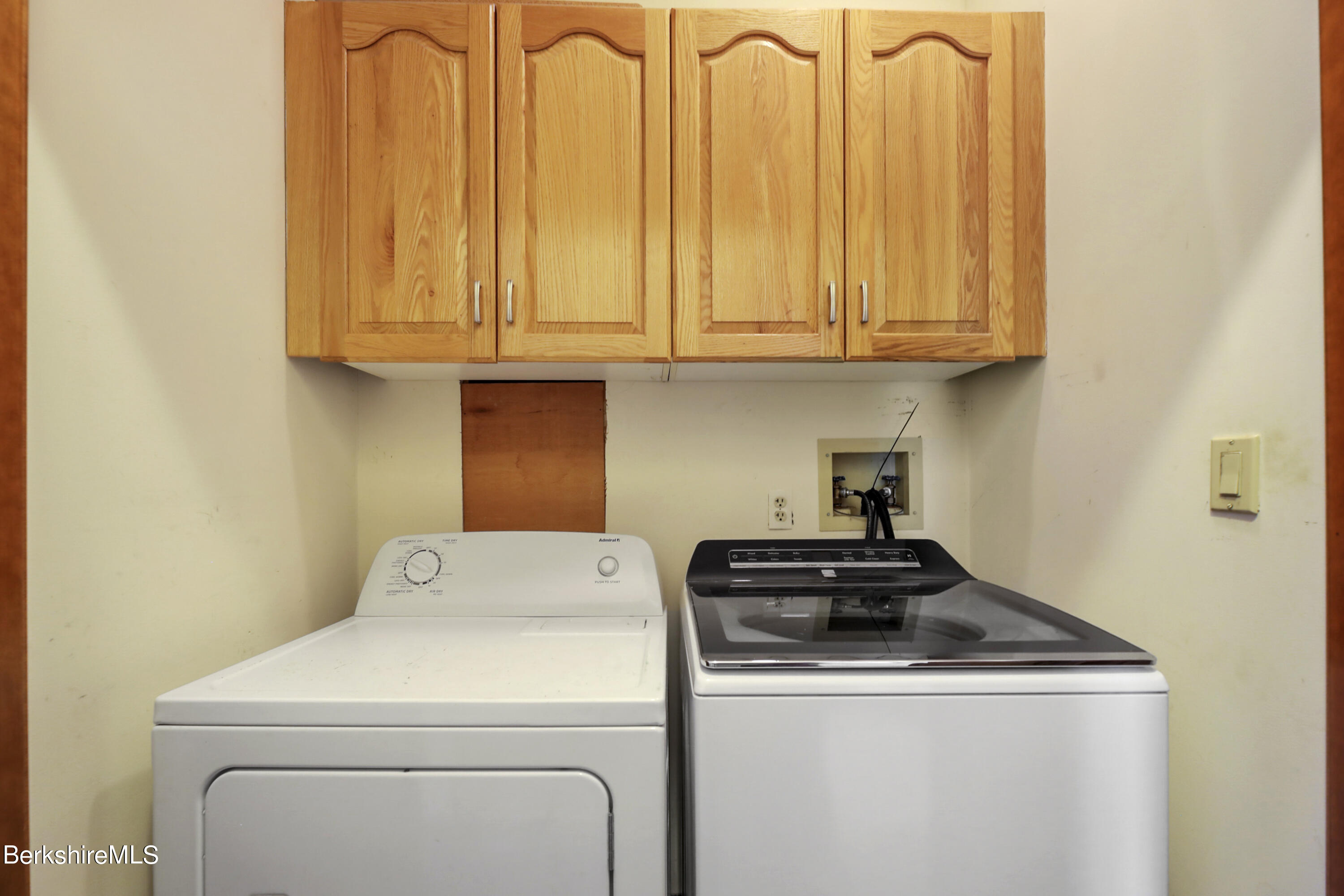 77 Shawnee Shore Road Becket, MA 01223 - Photo 18 of 28 a utility room with dryer and washer