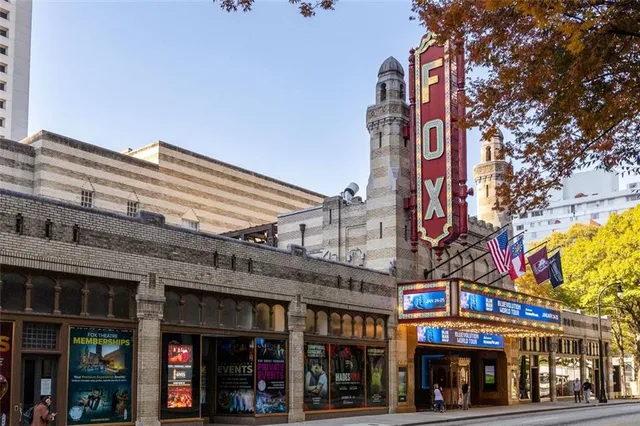 a front view of a building