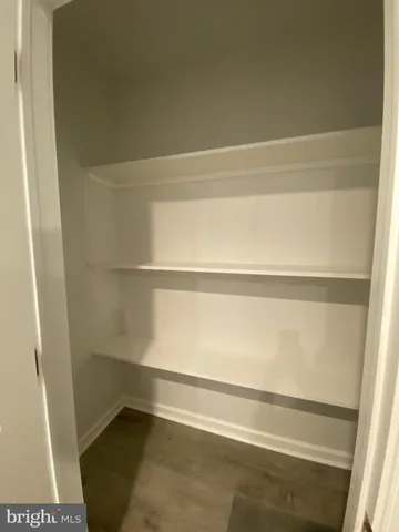 a close view of closet
