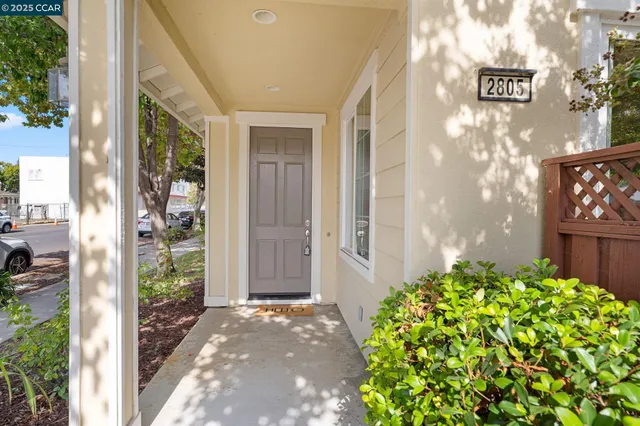 a view of a entryway door front of house