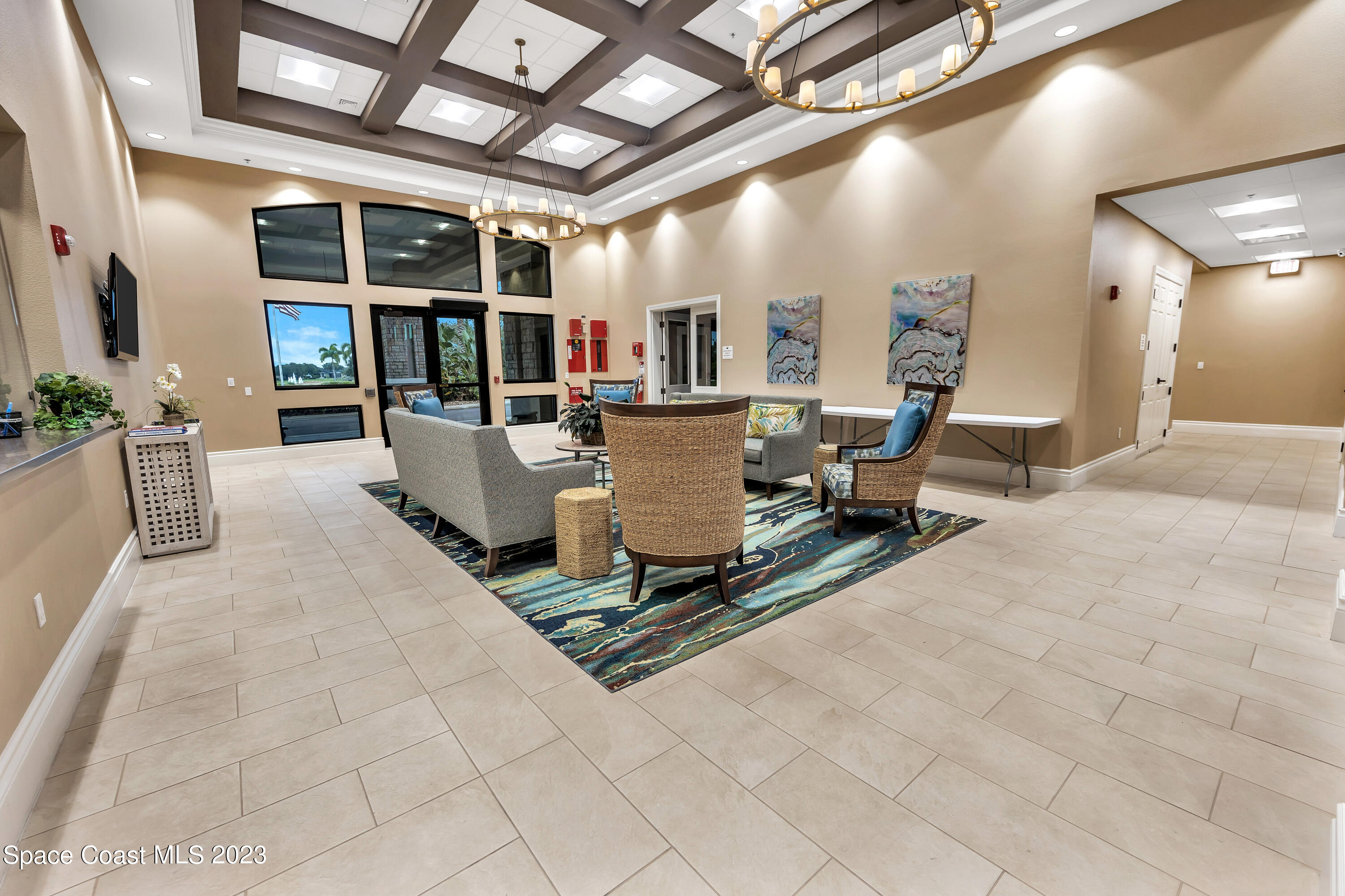 3071 Le Conte Street Melbourne, FL 32940 - Photo 33 of 41 a living room with furniture and a large window
