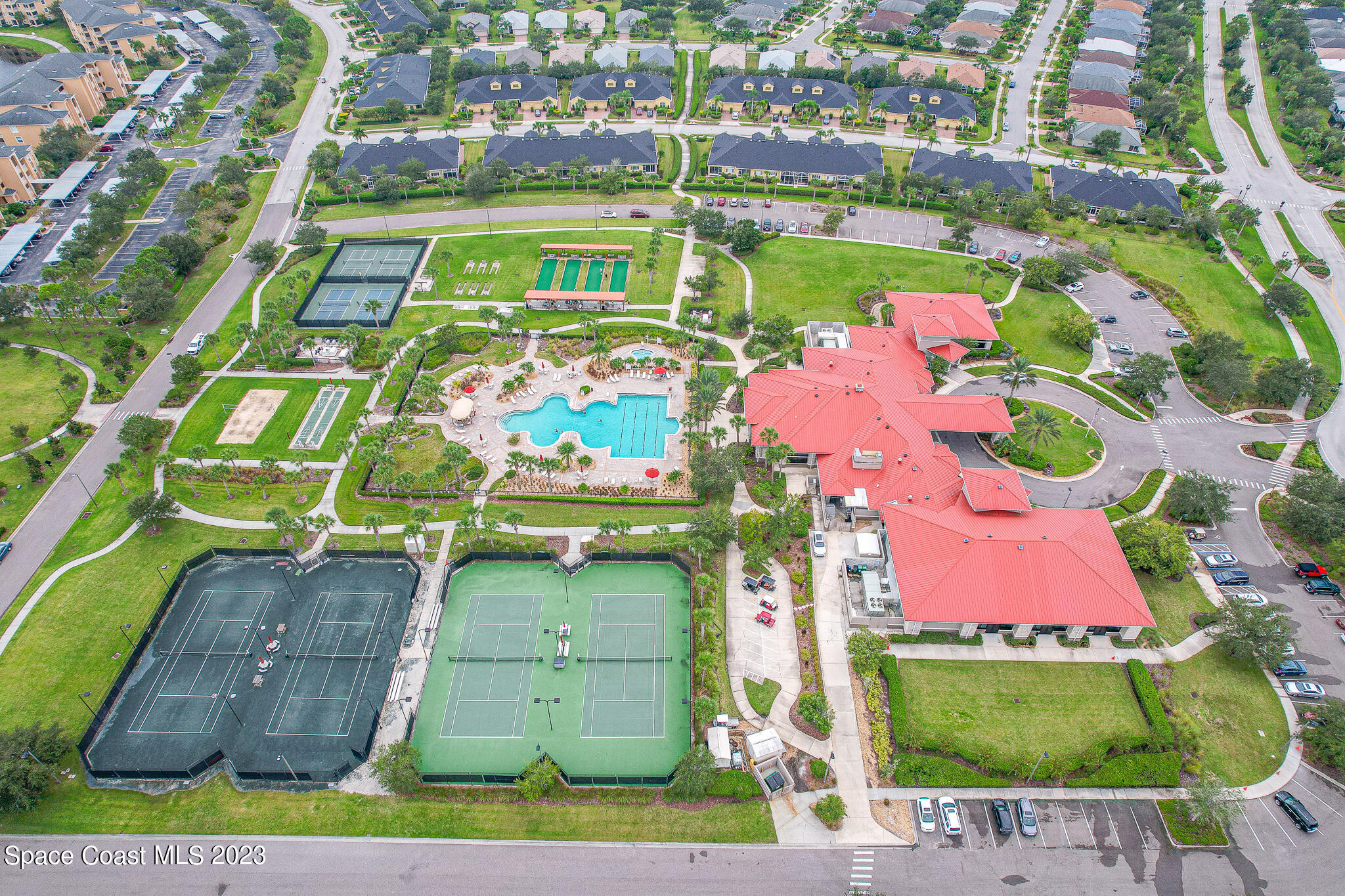 3071 Le Conte Street Melbourne, FL 32940 - Photo 36 of 41 a bird view of multi story residential apartment building with outdoor space