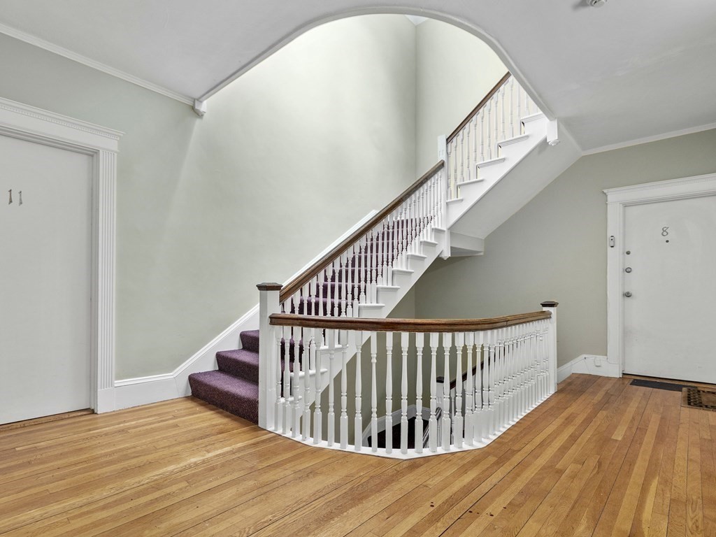 5 Spofford Road, Unit 8 Boston, MA 02134 - Photo 14 of 20 a view of entryway with wooden floor