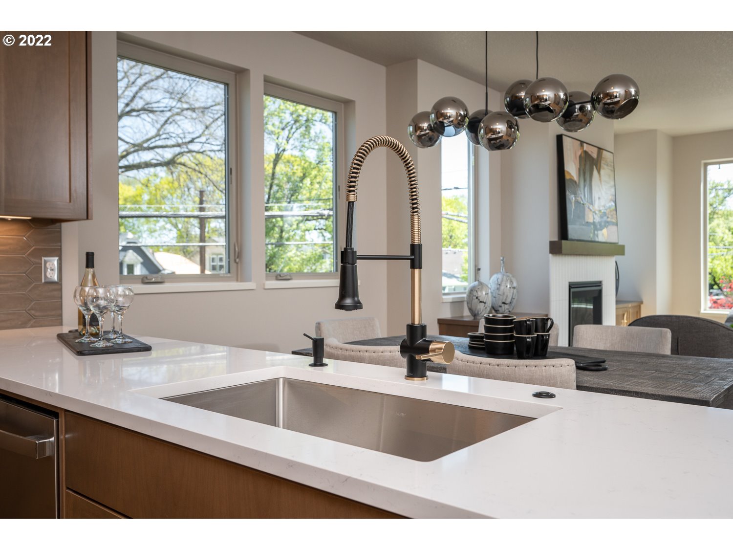 1175 Southeast Grant Street Portland, OR 97214 - Photo 13 of 32 a kitchen with a sink and a large window