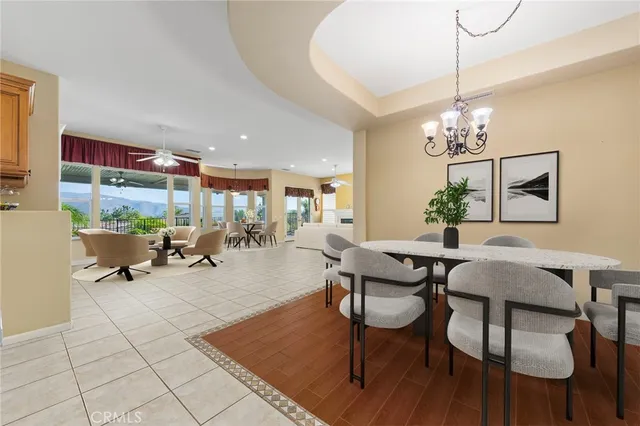 a view of a livingroom and dining room