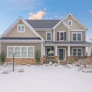 a front view of a house with yard