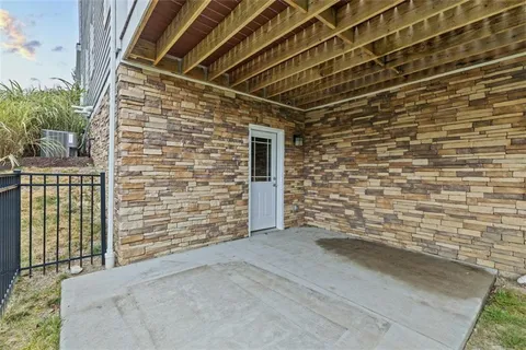 a view of front door of house