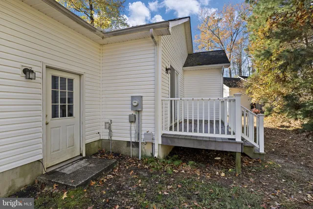 a view of a chair in a patio