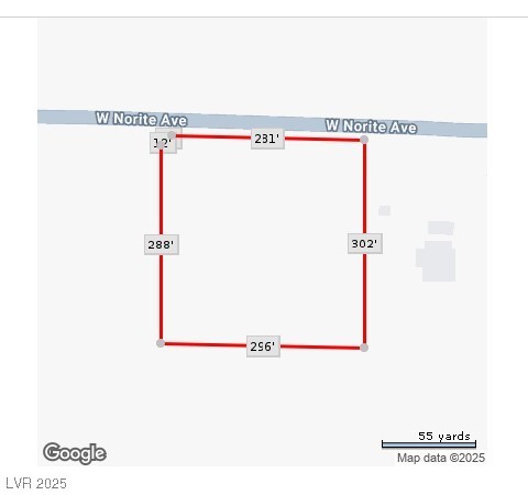 West Norite Avenue Sandy Valley, NV 89019 - Photo 3 of 10 *Lot Dimensions are Estimated