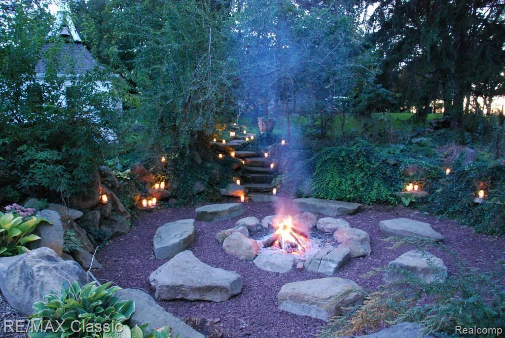 3994 Napier Road Canton, MI 48187 - Photo 9 of 32 Firepit and Rock Garden