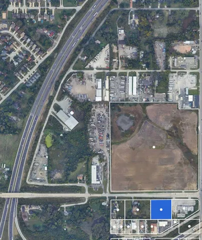 a view of building from door