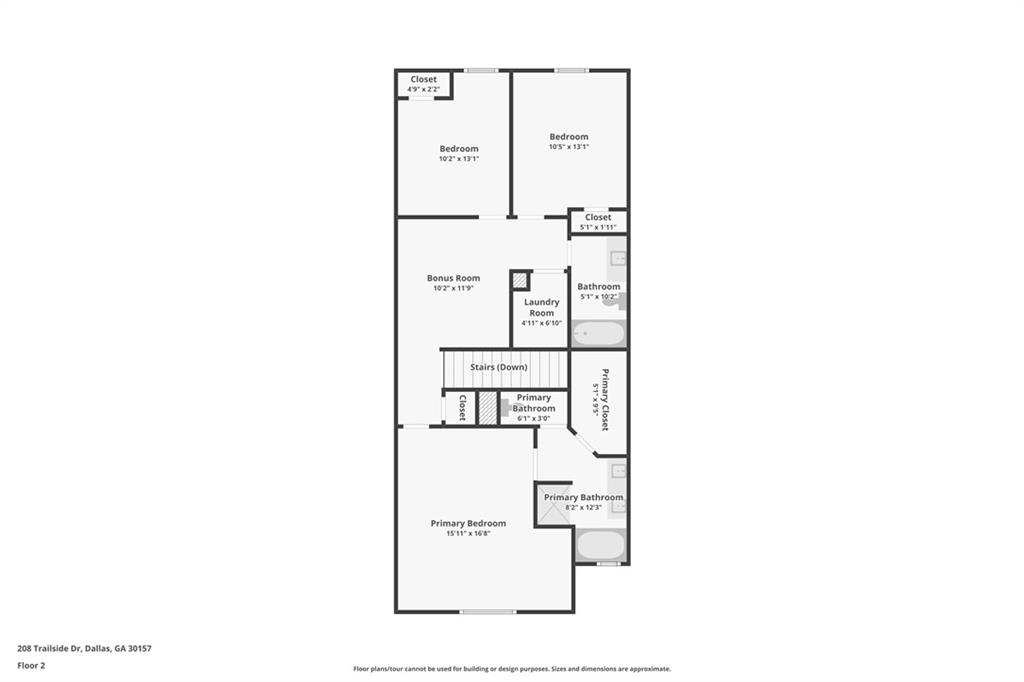208 Trailside Way Hiram, GA 30141 - Photo 43 of 45 a picture of a floor plan