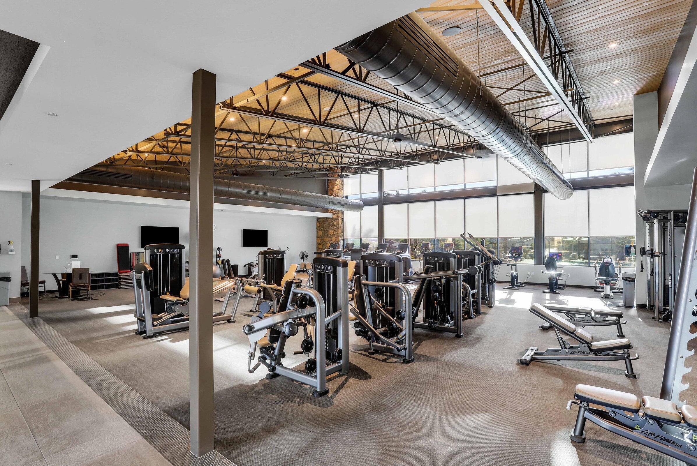 57 Syrah Rancho Mirage, CA 92270 - Photo 41 of 50 a view of a room with gym equipment