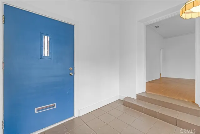 a view of livingroom with hallway