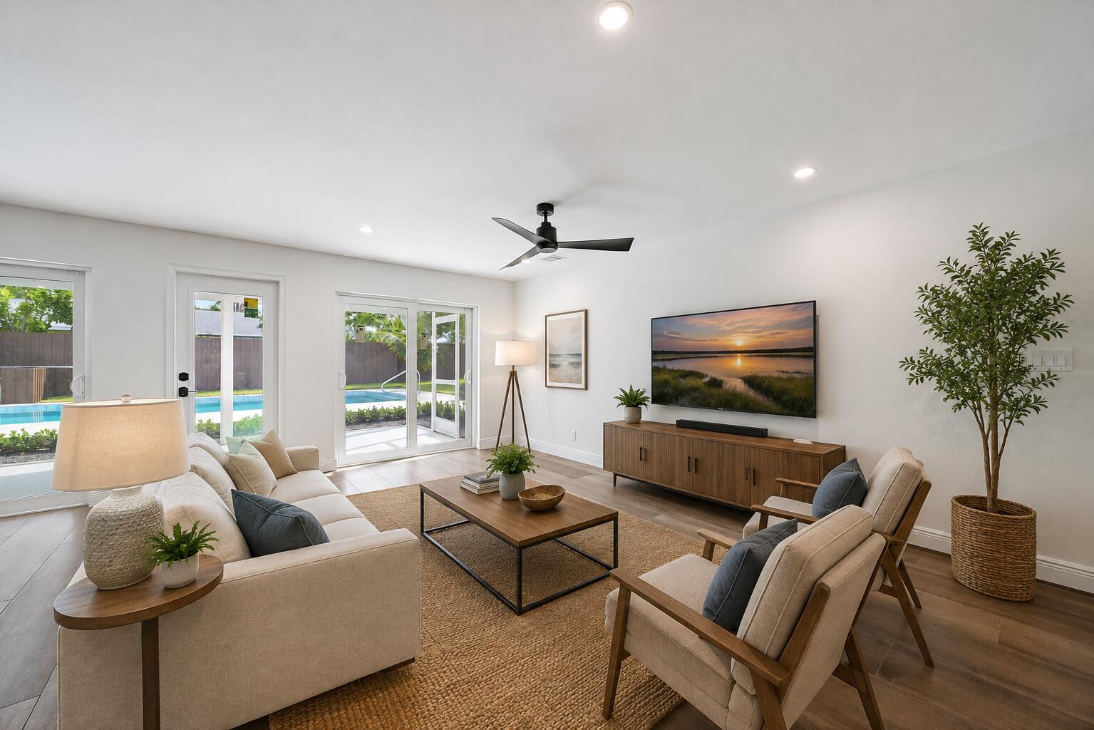 109 East Riverside Drive Jupiter, FL 33469 - Photo 14 of 38 Virtual Staging - Living