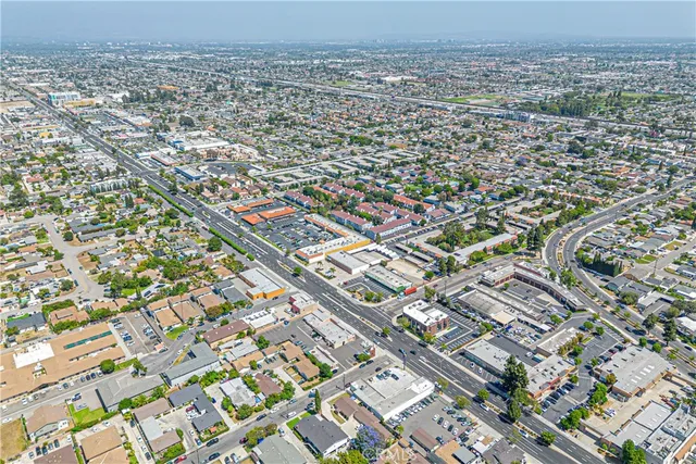an aerial view of a city