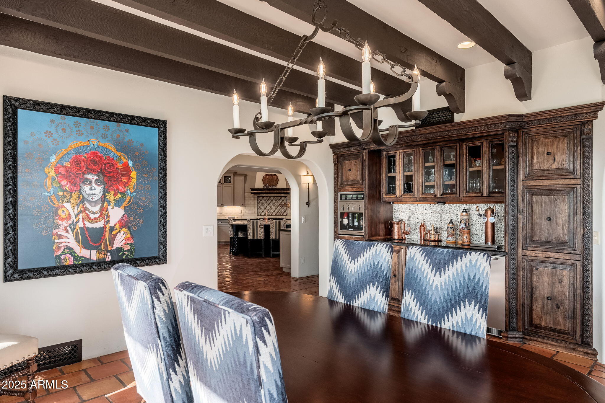 6527 East El Sendero Road Carefree, AZ 85377 - Photo 18 of 93 a view of a living room and dining room with furniture