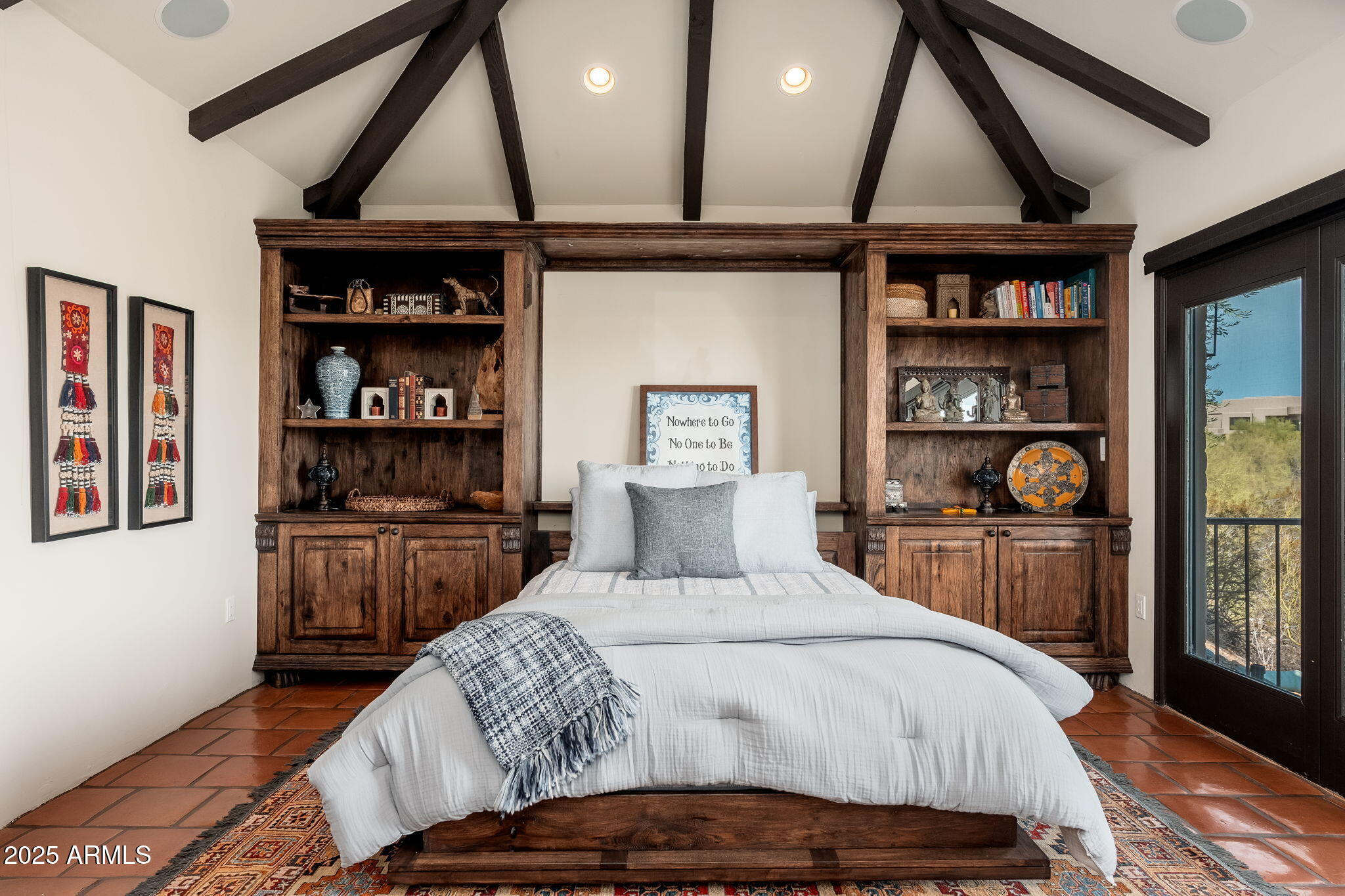 6527 East El Sendero Road Carefree, AZ 85377 - Photo 40 of 93 a bedroom with a bed and a window