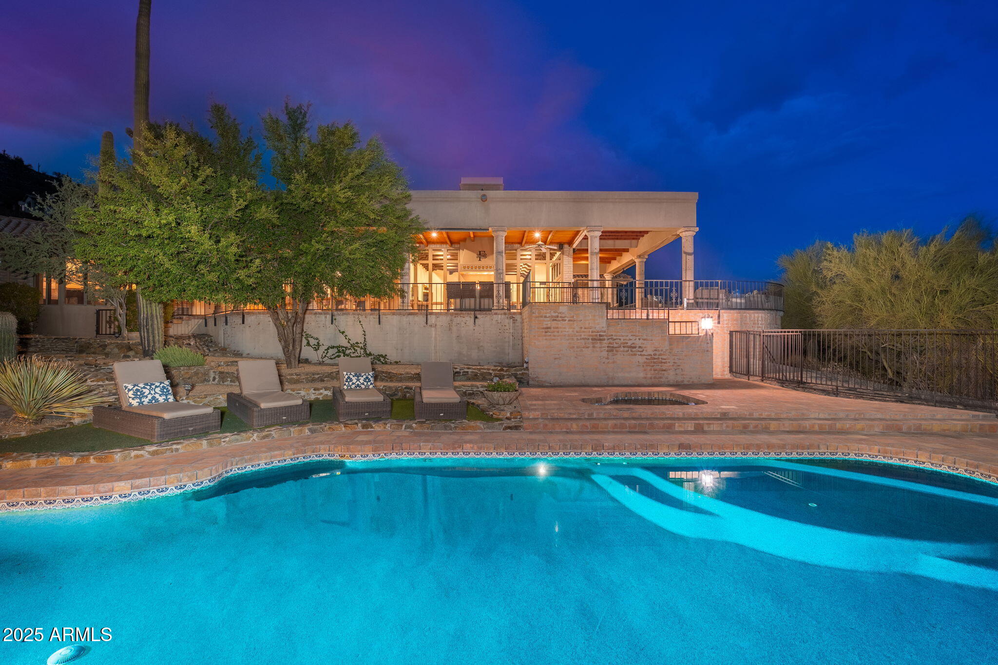 6527 East El Sendero Road Carefree, AZ 85377 - Photo 69 of 93 a view of a yard with swimming pool