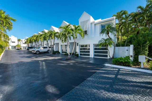 a city view with lots of flower and trees