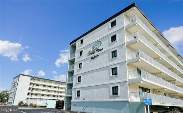 a front view of a building
