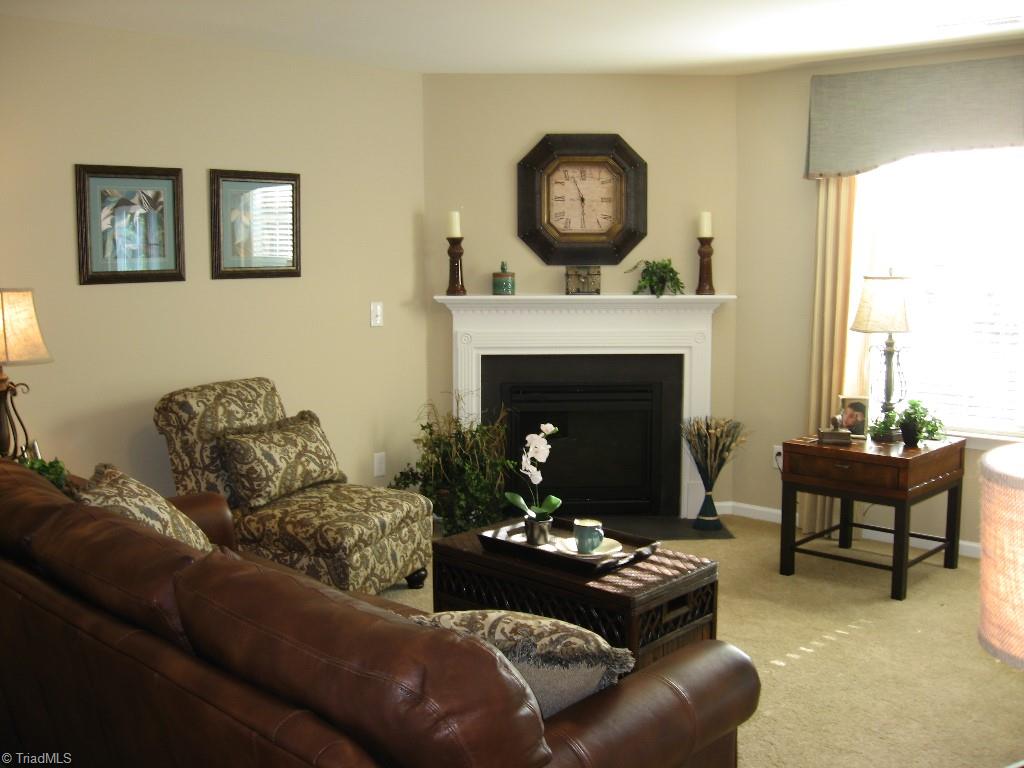 1591 Kilstrom Street Rural Hall, NC 27045 - Photo 5 of 15 Living room with gas fireplace: image similar to finished home.