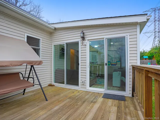 a view of a swimming pool with a lounge chairs