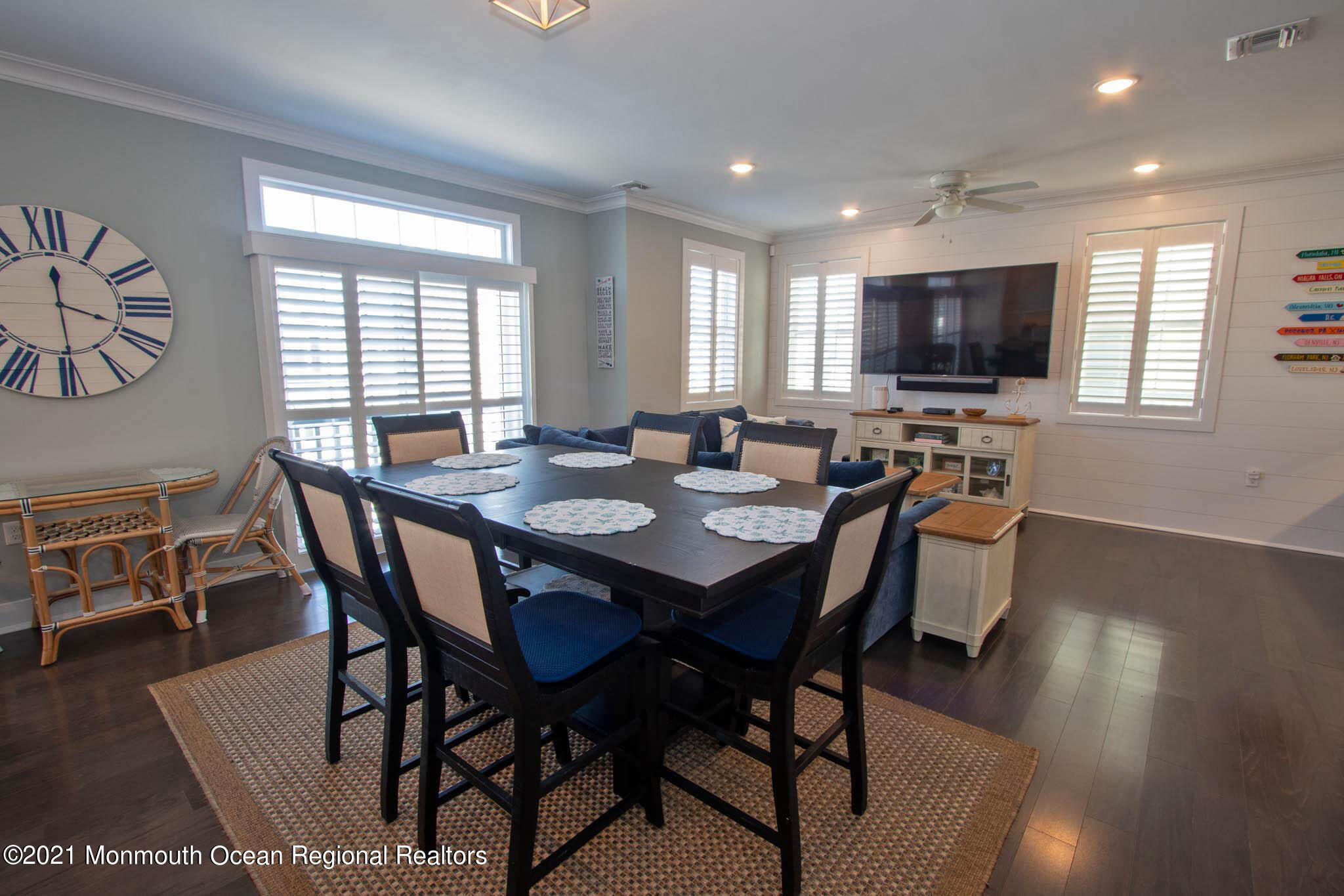 13 Surf Road Seaside Heights, NJ 08751 - Photo 20 of 64 a view of a dining room with furniture window and wooden floor