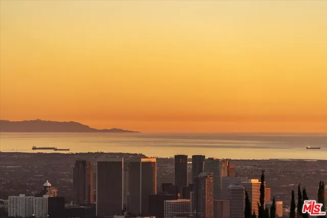 a view of city and ocean