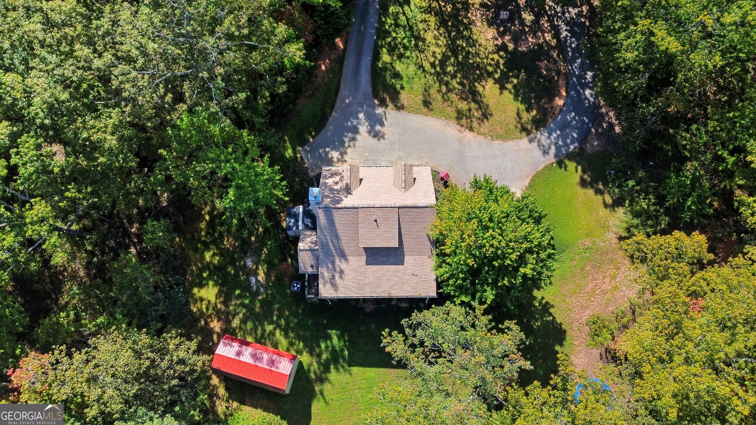 1947 Ivy Mountain Road Clarkesville, GA 30523 - Photo 37 of 48 an aerial view of a house with a yard