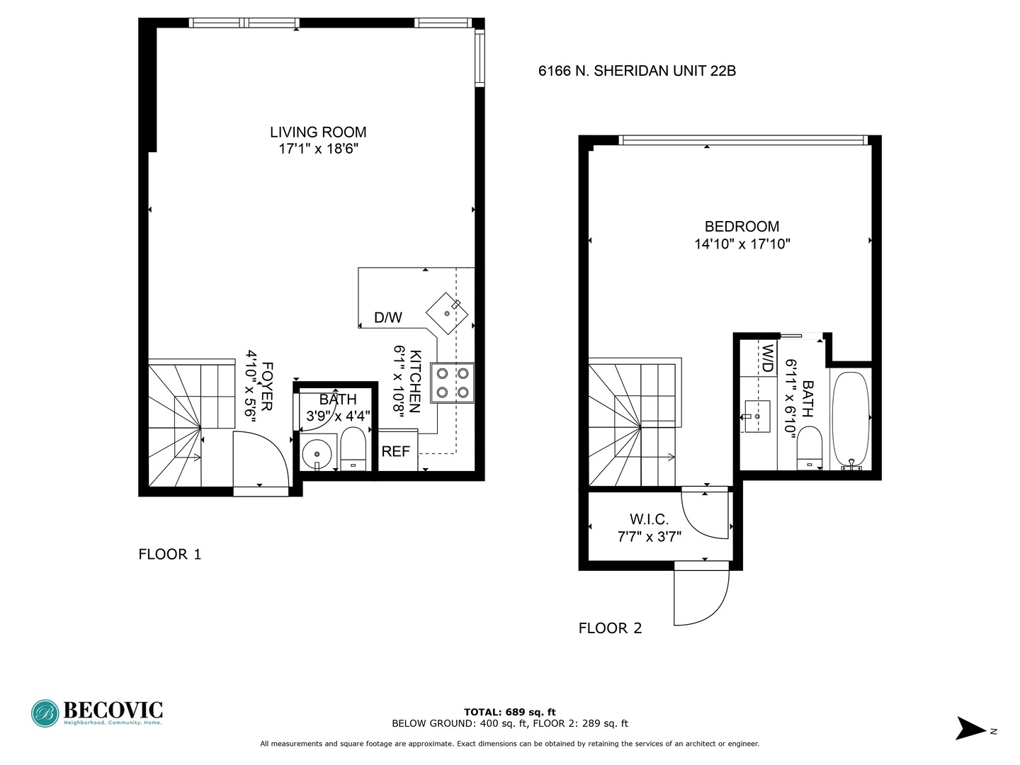 6166 North Sheridan Road, Unit 22B Chicago, IL 60660 - Photo 13 of 18 a picture of a wall with a white wall and a painting