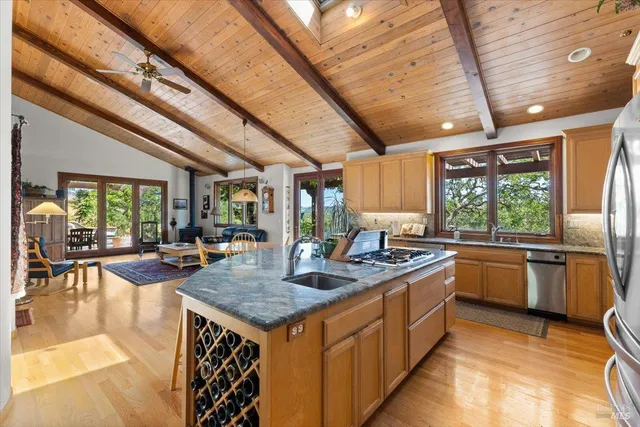 a very nice looking room with a large window