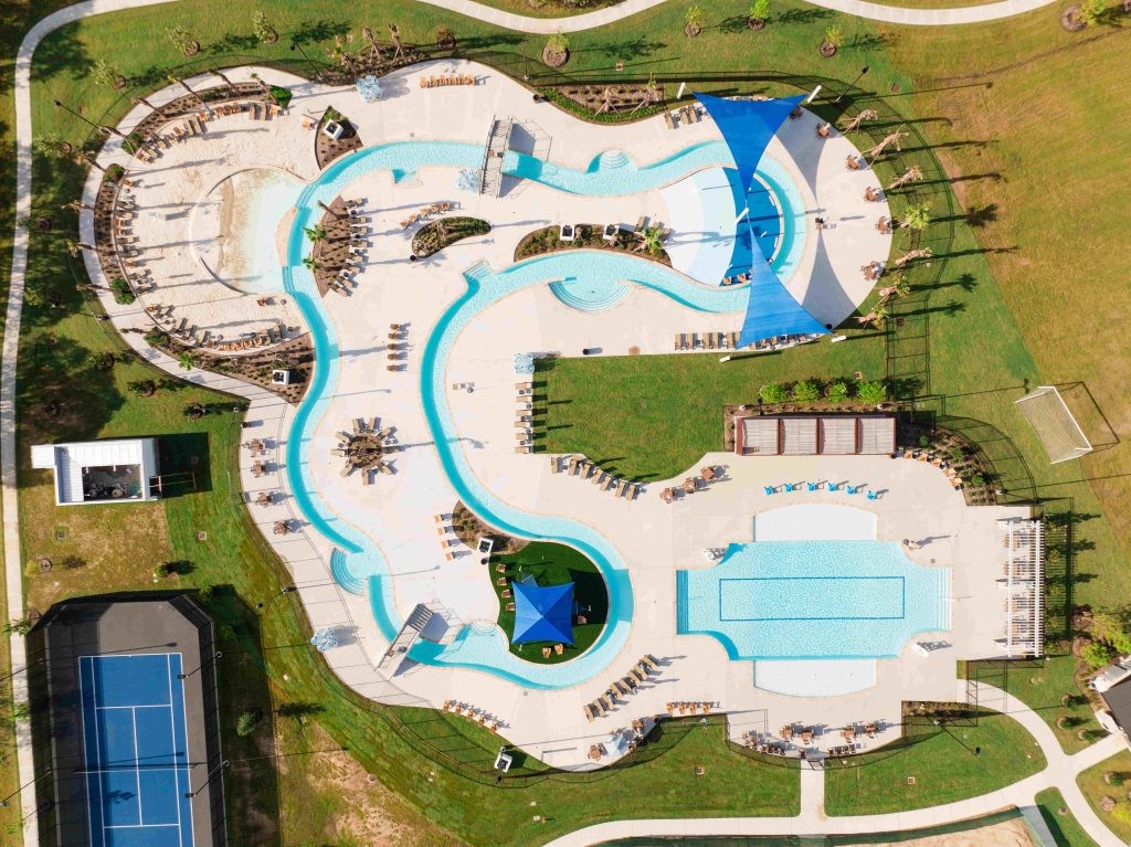10626 Watershed Drive Rosharon, TX 77583 - Photo 2 of 42 an aerial view of a swimming pool